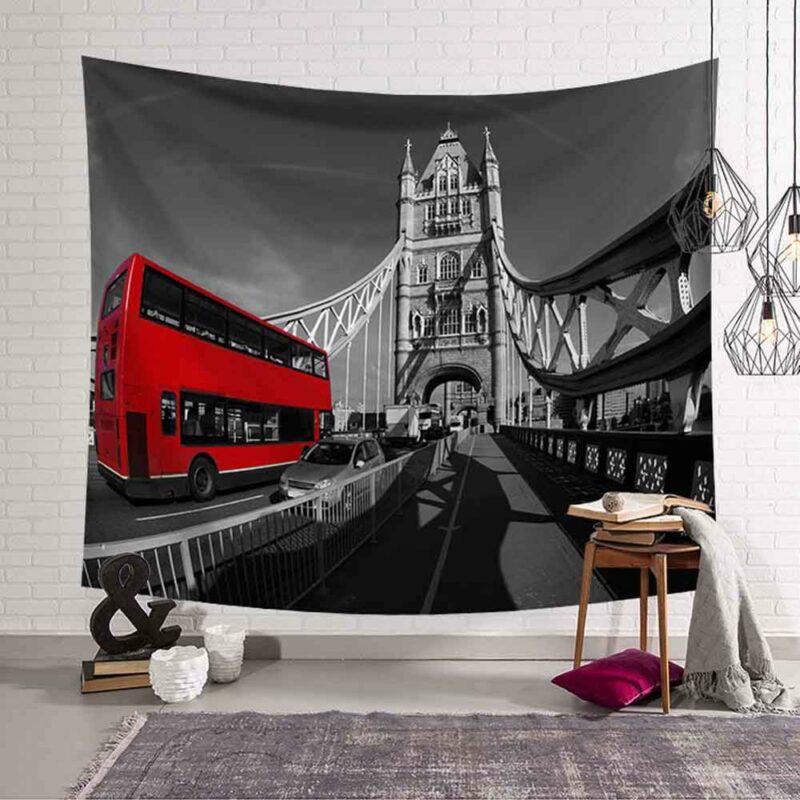 tenture murale deco british tower bridge