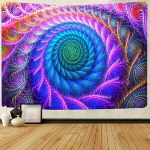 Tenture Murale Psychédélique Vortex de couleurs