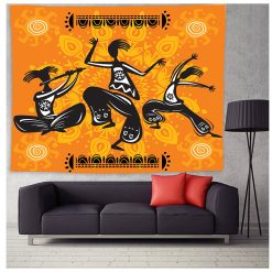 Tenture Murale aux trois danseurs africains