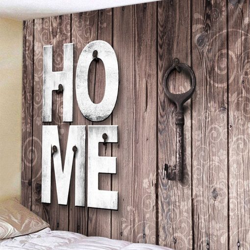 Tenture murale 3D Trompe l'oeil très réaliste Home Sweet Home
