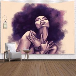 Tenture Murale Africaine Colorée 3D – 70x100 Cm, Polyester, Décoration Maison Ethnique