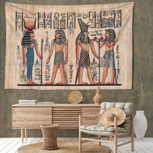Tenture Horus et Pharaons