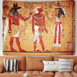 Murale Egypte Tenture archéologique anubis