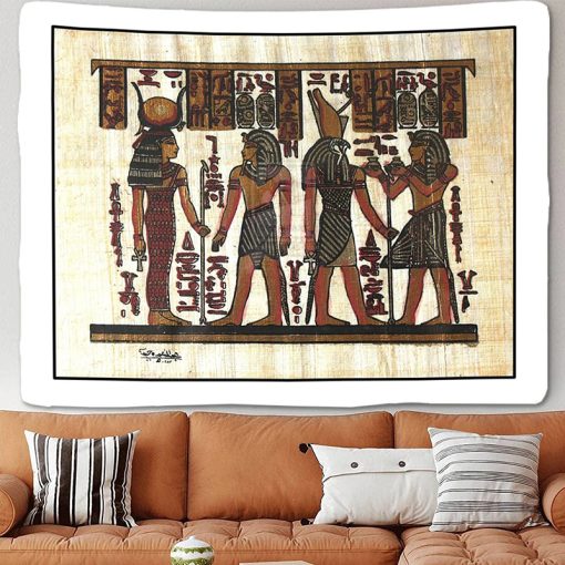 Murale Egypte Tenture papyrus brun