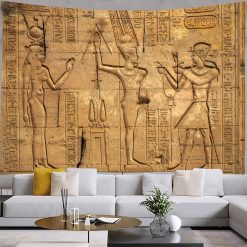 Murale Egypte Tenture photographique dans les temples d'Egypte gravures Nefertiti