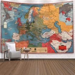 Tenture Murale Carte Anciennes de l'Atlas mondial