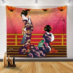 Tenture Murale Geishas en costume traditionnel