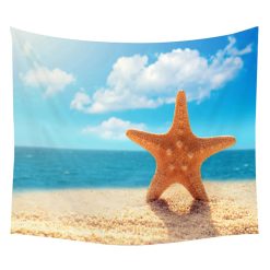 Tenture Murale Océan Grande étoile face à la plage