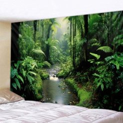 Tenture Murale Nature Au Fil de l'Eau, Voyage au Cœur de la Jungle