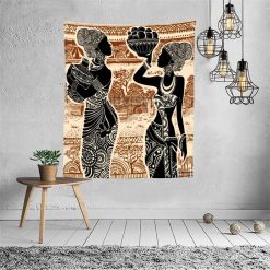 Tenture Murale deux Femmes Africaine Tradition Afrique