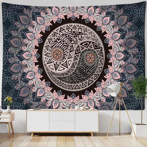 Tenture Mandala Yin & Yang