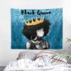Tenture Murale Afro Amércaine Black Queen