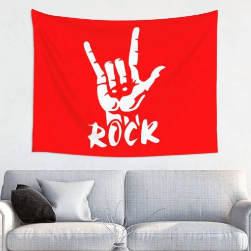 Tenture Murale Design Horn Heavy Metal Rock - 95x73 cm