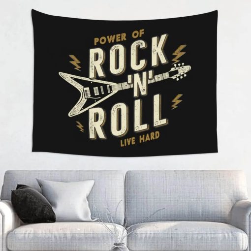 Tenture Murale Design The Power of Rock N Roll - 95x73 cm