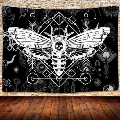 Tenture Murale Grand Papillon Sphinx Tête de Mort