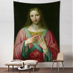 Tenture Murale Portrait du Christ par Bernardino Luini