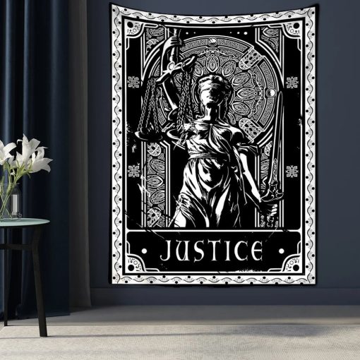 Tenture Murale Astrologie Carte Tarot - Justice