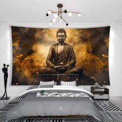 Tenture Murale Bouddha - Calme dans la Tempête