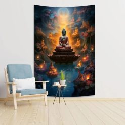 Tenture Murale Bouddha - Cercle de Lumière