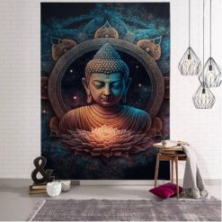 Tenture Murale Buddha - Cosmos Méditatif