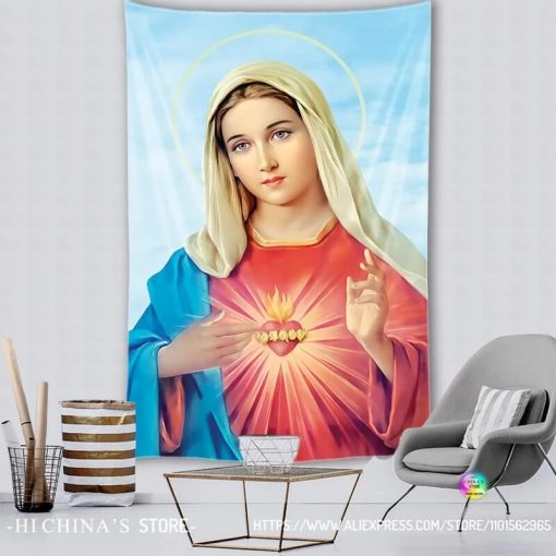 Tenture Murale Cœur Immaculé de Marie