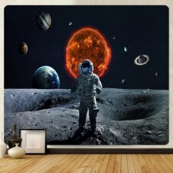 Tenture Murale Paysage Astronautique Solaire