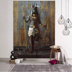 Tapisserie Murale Anubis, Gardien des Âmes