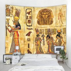Tapisserie Murale Triade de Thèbes Amun, Mut et Khonsu