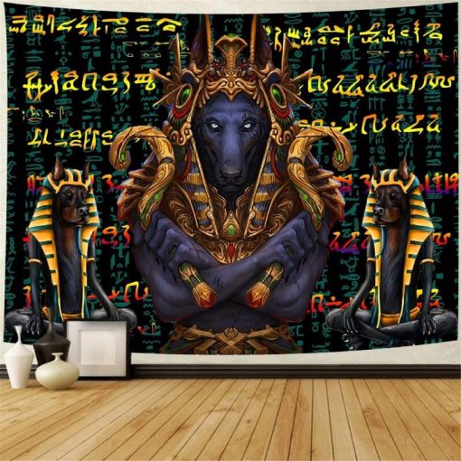 Tenture Murale Égypte "Souveraineté d'Anubis"