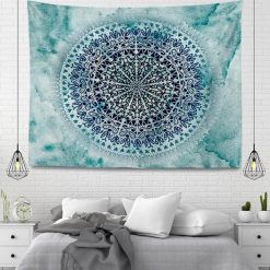 Tenture Murale Mandala Lagon Mystique