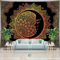 Tenture Murale Mandala Lueur Lunaire