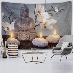 Tenture Bouddha Yoga Serenity Blossom