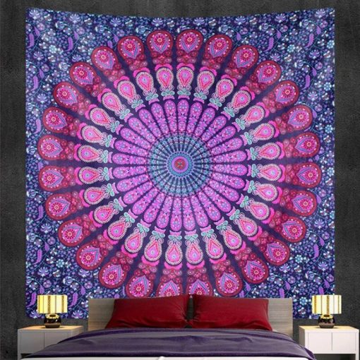 Tenture Mandala Coeur Vibrant