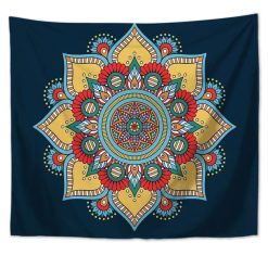 Tenture Mandala Fleurs Éclatantes