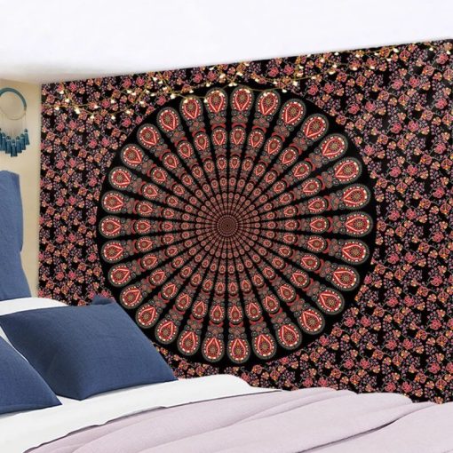 Tenture Mandala Jardin Secret de Nuit