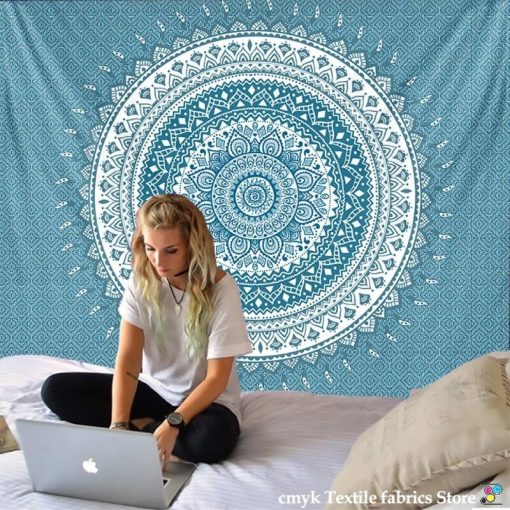 Tenture Mandala Tranquillité Azur