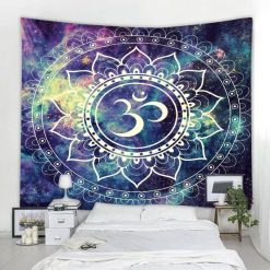 Tenture Mandala Voyage Céleste Om