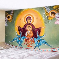 Tenture Murale Orthodoxe - Protection Divine de la Mère