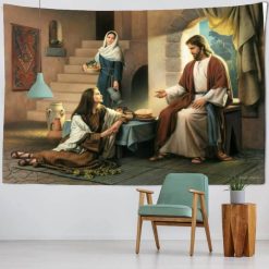 Tenture Murale Jésus chez Marthe et Marie