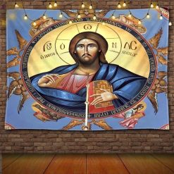 Tenture Murale Orthodoxe Le Christ Pantocrator