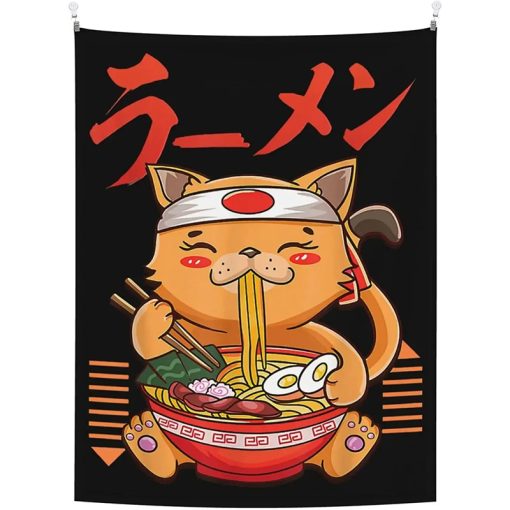 test et avis Tapisserie Japonaise Festin Neko Ramen