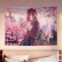 Tenture Murale Japonaise Kawaii 'Sous les Cerisiers'