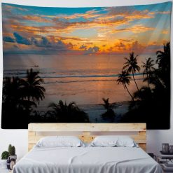 Tenture Murale Paysage Coucher de Soleil Tropical