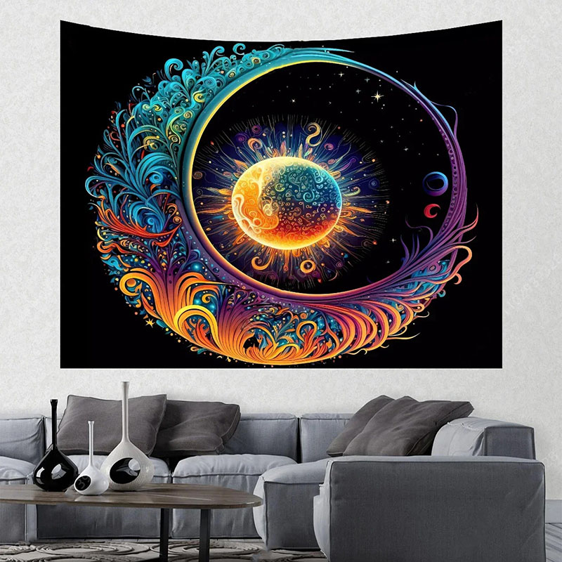 Tenture Murale Zen Équilibre Cosmique