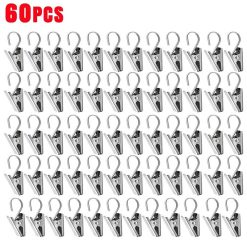Lot de 60 clips pour tenture murale