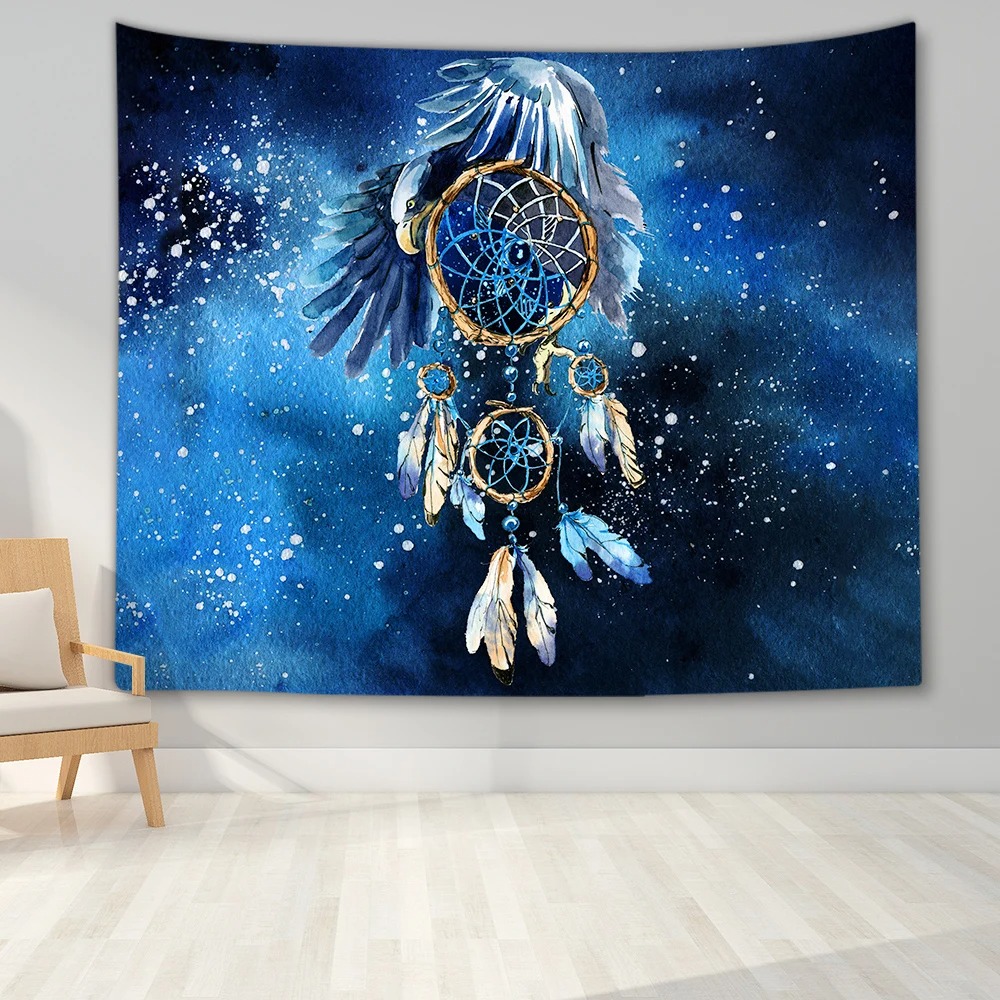 Magnifique Tenture Murale Bohème Attrape-Rêves Galaxie Mystique