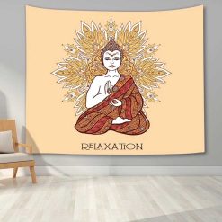 Tenture Bouddha Yoga Mandala Relaxation Éveil Zen