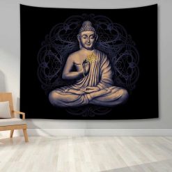 Tenture Bouddha Yoga Sérénité du Lotus Sacré