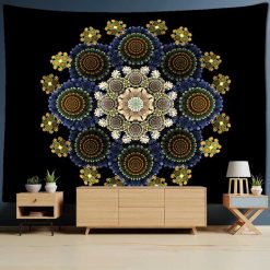 Tenture Murale Mandala Sérénité Solaire Nocturne