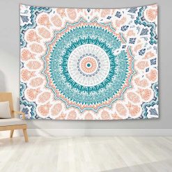 Tenture Murale Mandala Fresque Ethnique Pastel